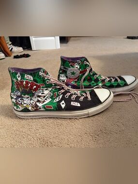 Converse DC Joker Graphic High-Top Sneakers - Green/Black